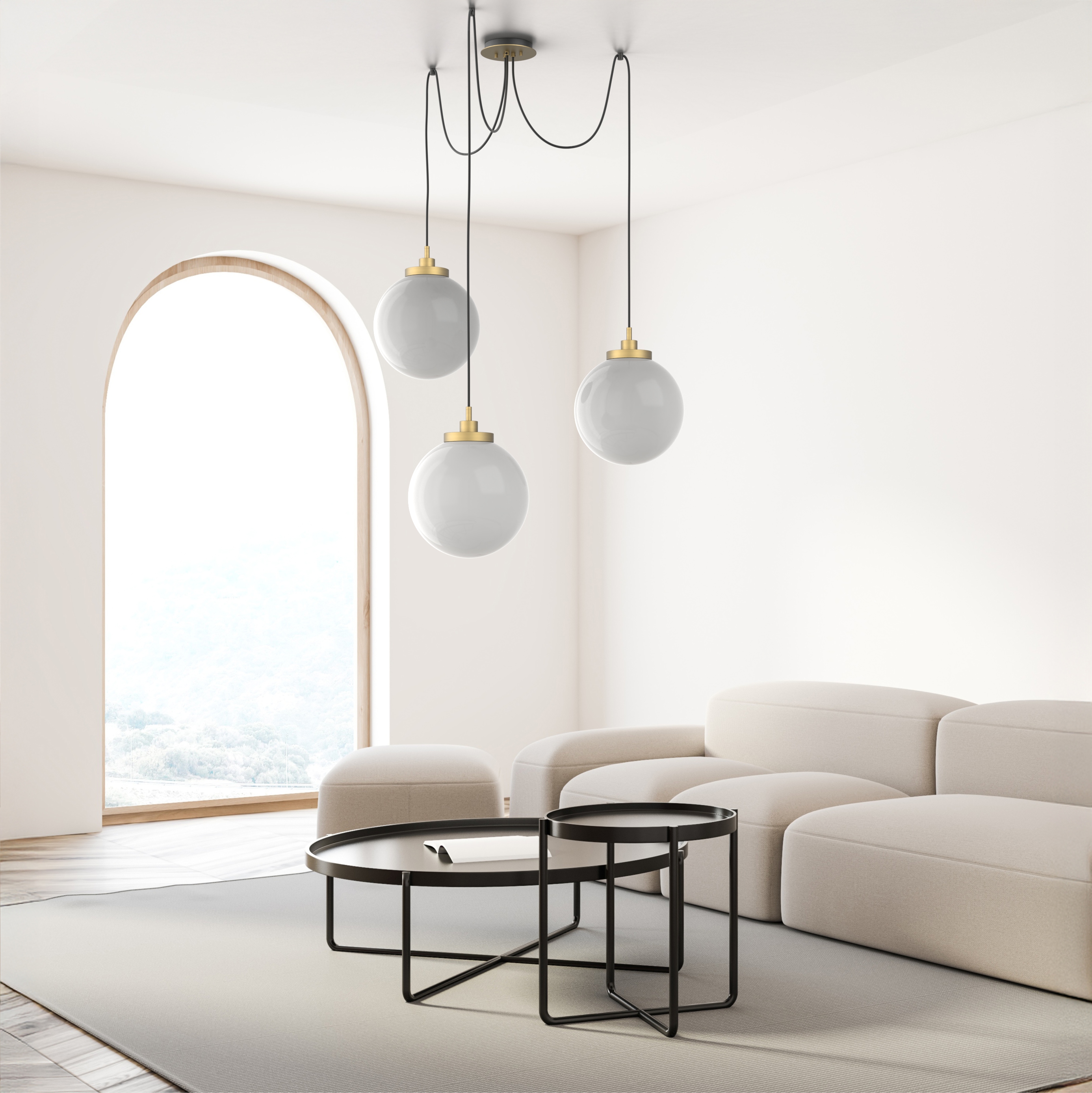 Echo 3-Light Swag Chandelier - VIRO-0315-301001000