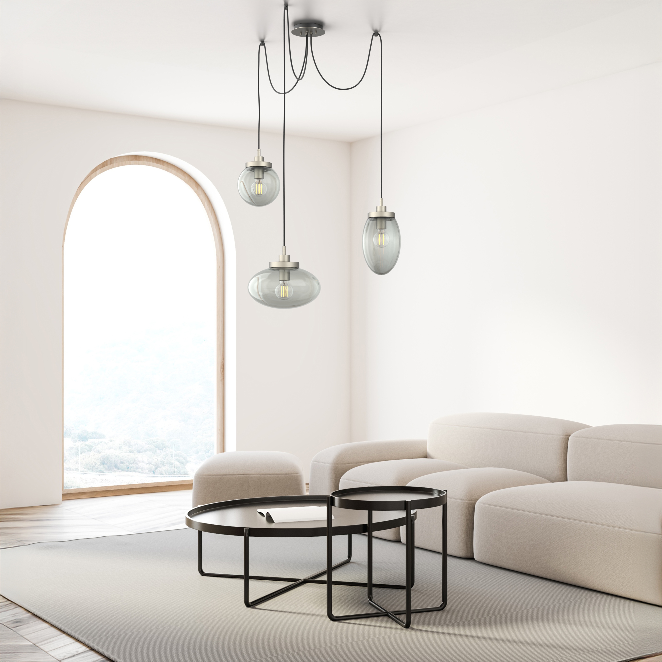 Porto 3-Light Swag Chandelier - VIRO-0323-201001000