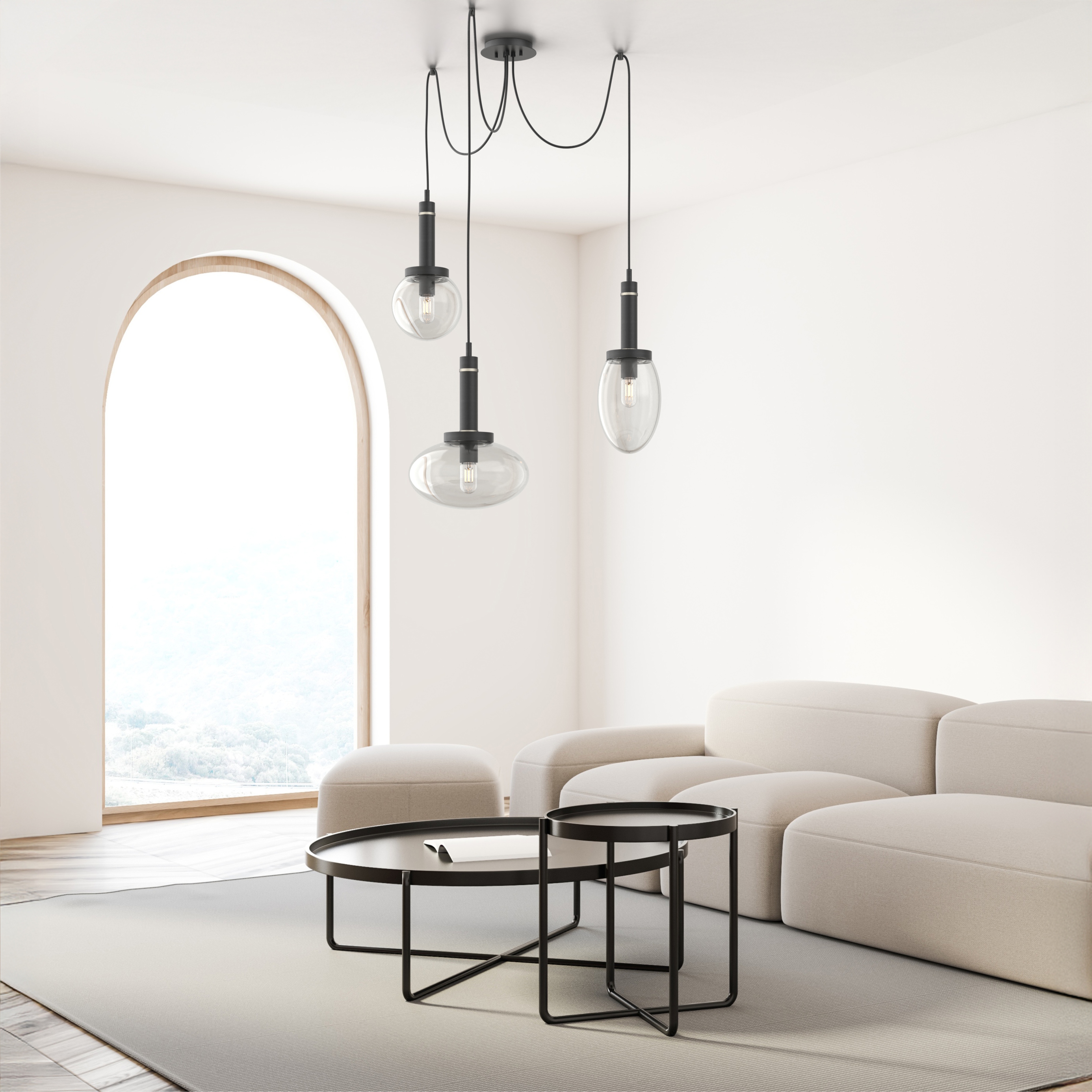 Porto 3-Light Swag Chandelier - VIRO-0324-111301000