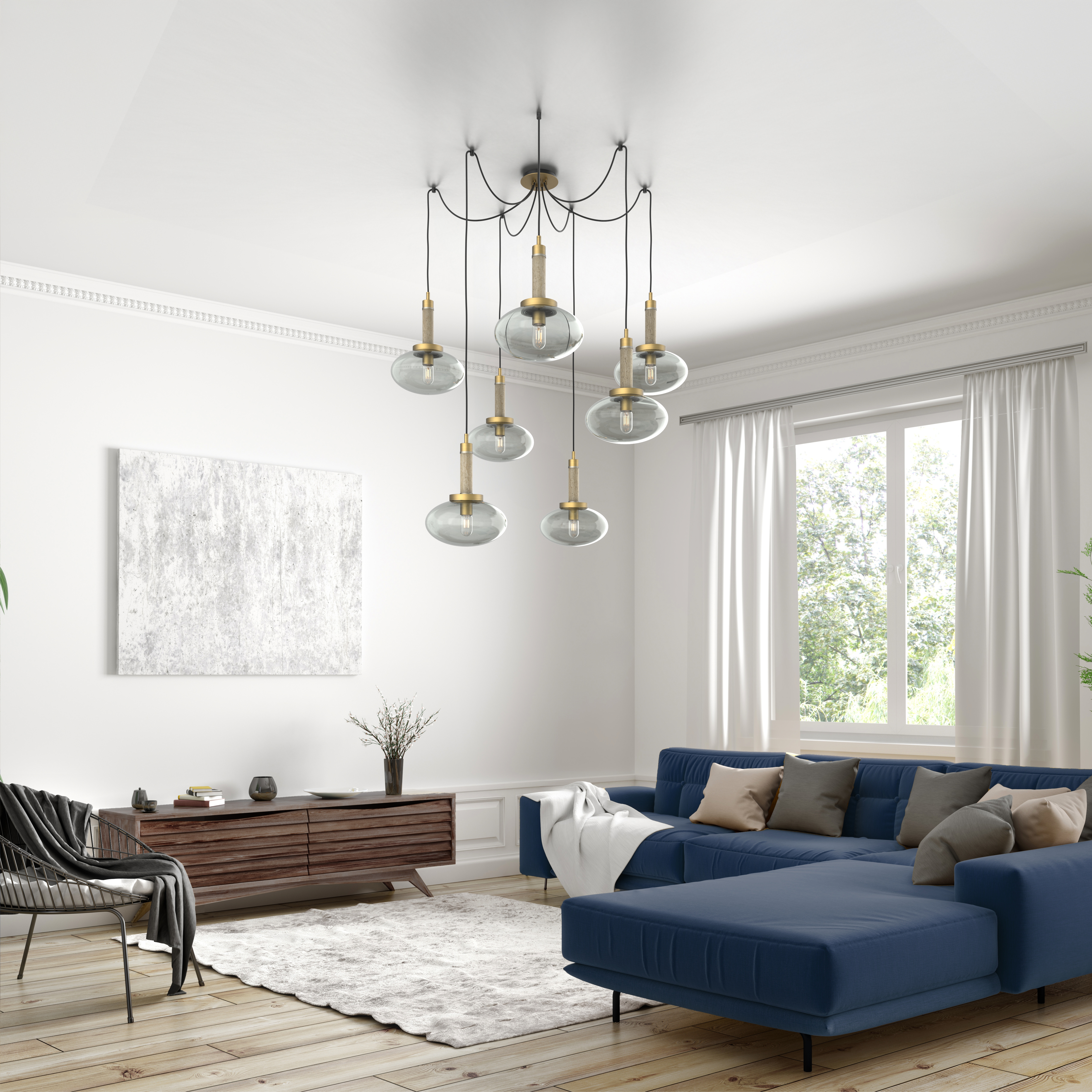 Mono 7-Light Swag Chandelier - VIRO-0729-311101000
