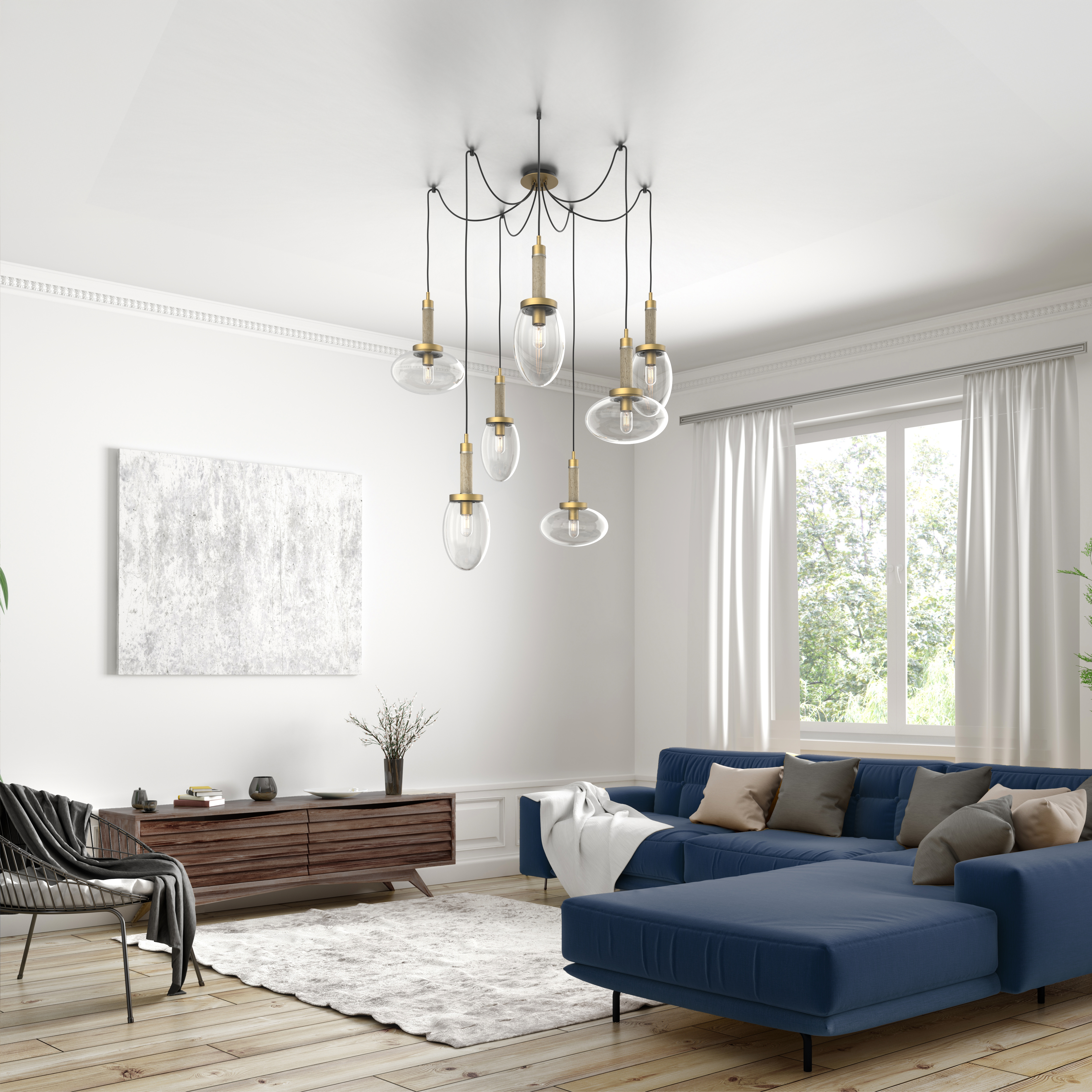 Bruges 7-Light Swag Chandelier - VIRO-0739-111101000