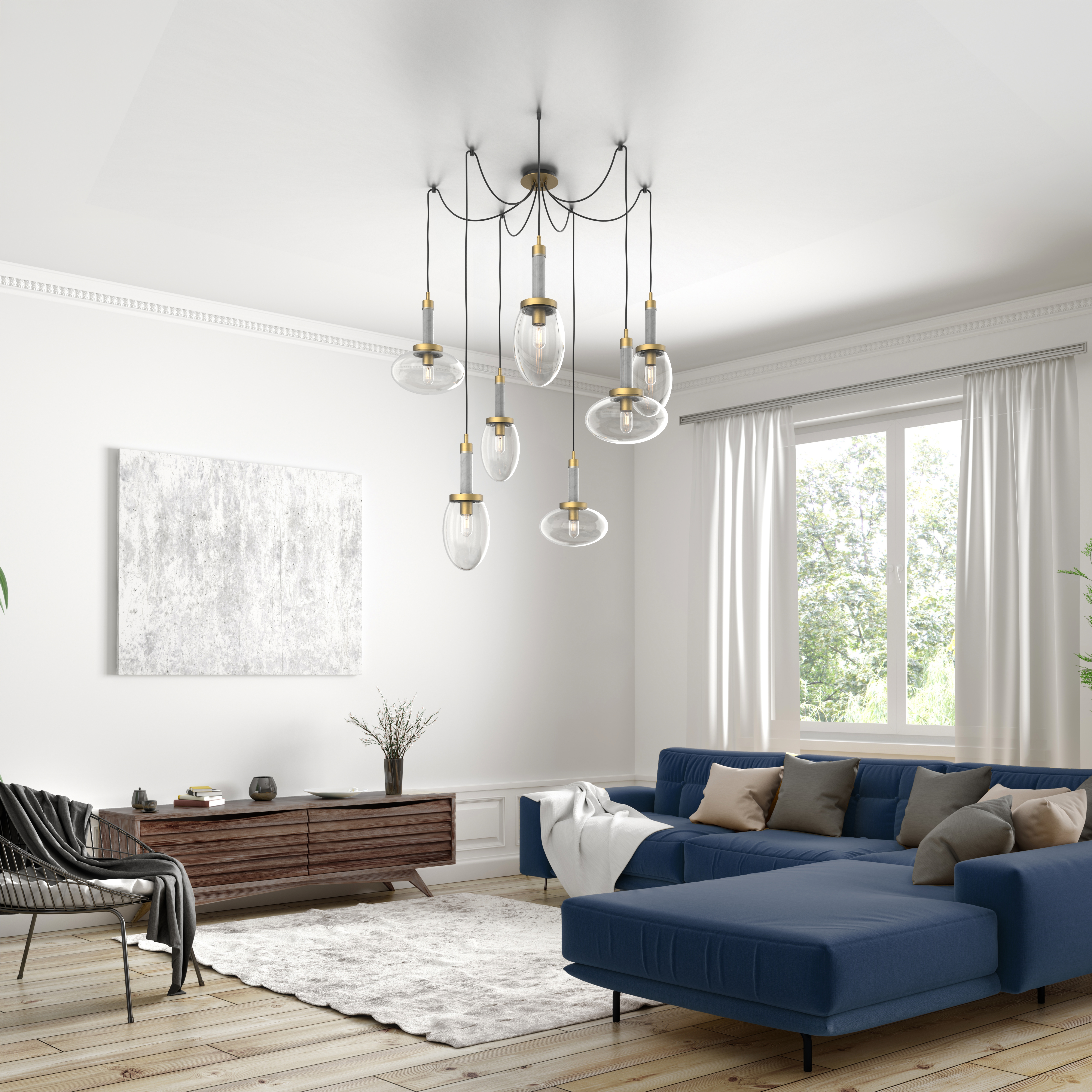 Bruges 7-Light Swag Chandelier - VIRO-0739-111101000
